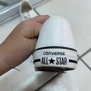 Leather converse